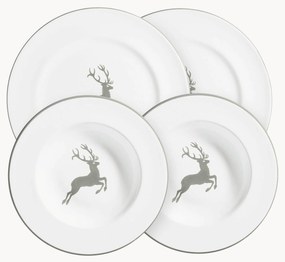 Servizio di piatti fatto a mano Hirsch, 2 persone, set da 4