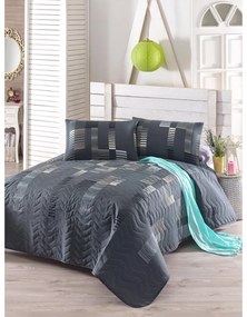 Copriletto matrimoniale trapuntato con federe 200 x 220 cm Trace - Mijolnir