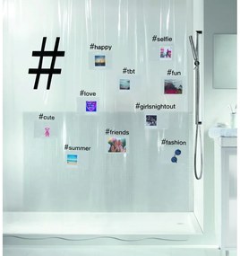 Tenda per doccia 180x200 cm Hashtag – Spirella