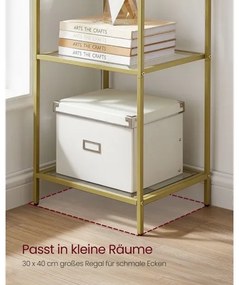 Libreria GLASY dorata