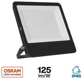 Faro LED 300W IP65, 125lm/W - chip LED Black Colore Bianco Freddo 5.700K