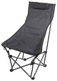 Sedia da campeggio pieghevole grigio