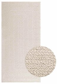 Tappeto Zızur Crema 100x200 Cm Aspetto Iuta Interni Ed Esterni /