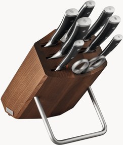 Set coltelli con ceppo e 1 paio di forbici in legno di faggio Classic Icon 8 pz