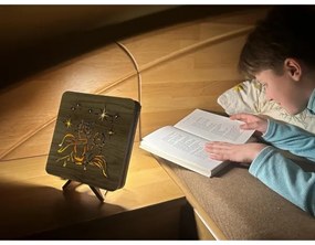 Li-Go 5788/DUB2 - Lampada decorativa da tavolo LED/12W/230V 19x19 cm rovere/Il Piccolo Principe