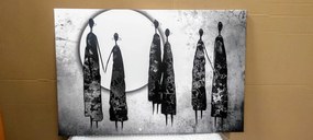 Quadro su tela – Donne africane in bianco e nero