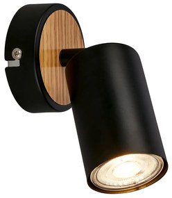 Faretto Moderno Tib Metallo Nero 1 Luce Gu10