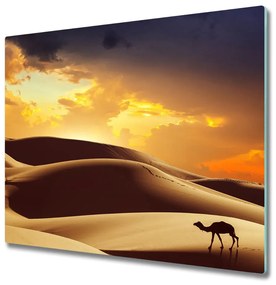 Tagliere in vetro temperato Sahara Camel 60x52 cm