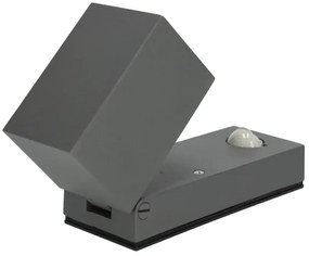 Applique da esterno con sensore  QUAZAR 1xGU10/35W/230V IP44 grigia