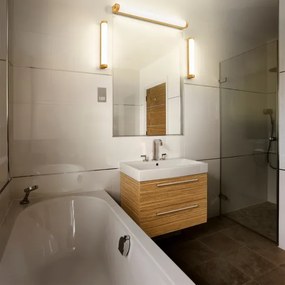 Osram - Illuminazione LED dimmerabile per specchio da bagno ORBIS TUBE LED/9W/230V 40 cm IP44 marrone