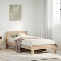 Letto senza Materasso 90x200 cm in Legno Massello di Pino 855540