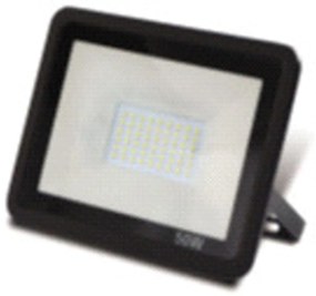 Faro Esterno Contemporaneo Xander Pc Nero Led Integrato 50W 6500K Ip65