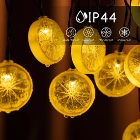 Aigostar - Catena solare LED 10xLED/3,8m IP44 bianco caldo