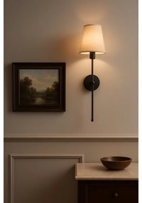 Lampada da parete MADELA 1xE14/40W/230V beige/nera