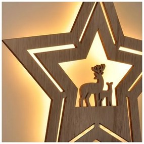 Solight 1V261 - Decorazione natalizia LED LED/2xAA stella