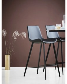 Sgabello da bar in similpelle nera Hype - DAN-FORM Denmark