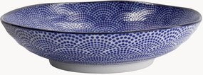 Set di 3 piatti fondi in porcellana Nippon Blue
