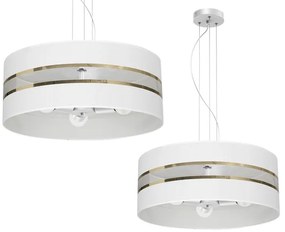 Lampadario su corda ULTIMO 3xE27/60W/230V bianco