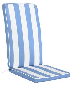 Cuscino per sedie DKD Home Decor Righe Bianco Blu cielo (42 x 4 x 115 cm)