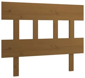 Testiera per letto miele 103,5x3x81cm in legno massello di pino
