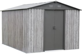 Capanno per attrezzi in metallo Helsinki 2,4 x 3 m Store Boss grigio