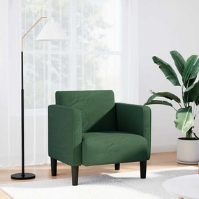 Divano Sedia Con Braccioli Verde Giungla 54 Cm Tessuto A Coste /