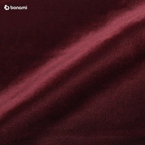 Divano letto in velluto rosso scuro Luca - Milo Casa