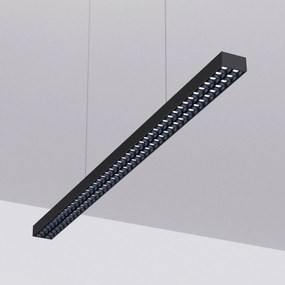 Arcchio Lampada LED a sospensione da ufficio Jolinda, nero, 118 cm, alto/basso