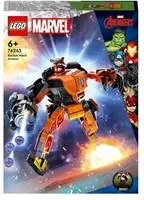 LEGO MARVEL ARMATURA MECH ROCKET CON MINIFIGURA