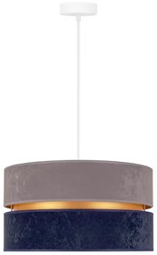 Duolla - Lampadario a sospensione con filo DUO 1xE27/15W/230V diametro 40 cm blu