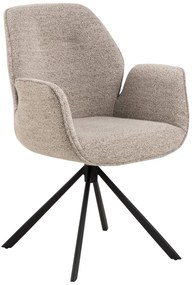 Sedia da pranzo grigio scuro in imbottito Aura – Actona