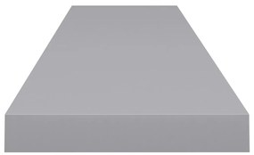 Scaffale a parete grigio 120x23,5x3,8 cm in mdf