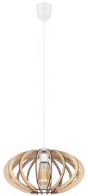 Lampadario su corda EARTH 1xE27/60W/230V bianco/beige