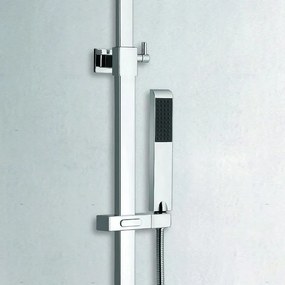 Kamalu - colonna doccia fissa con soffione quadrato | k6000