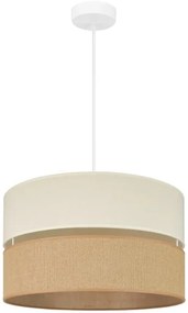 Brilagi - Lampadario a cavo ROYAL YUTE 1xE27/15W/230V Ø 40 cm beige crema