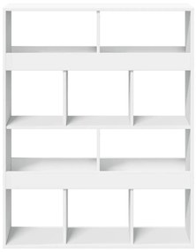 Divisorio stanza bianco 100x33x125,5 cm in truciolato