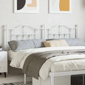 Testiera İn Metallo Bianco 160 Cm /