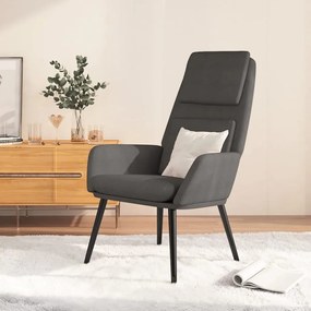 Sedia Relax Grigio Scuro İn Tessuto /