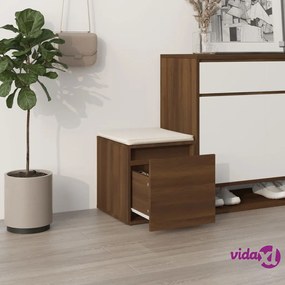 vidaXL Cassetto Contenitore Rovere Marrone 40,5x40x40cm in Multistrato