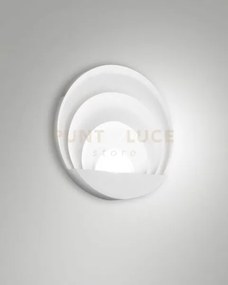 Sunrise applique bianca a led 3000k - 29w - 3240 lm dimmerabile d.26cm