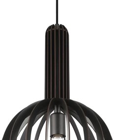 Eglo 900153 - Lampadario a sospensione con filo VELASCO 1xE27/40W/230V diametro 31 cm nero