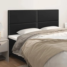 Testiera 4 Pz Nero 90x5x78/88 Cm İn Similpelle /