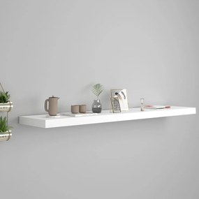 Scaffale A Parete Bianco 120x23,5x3,8 Cm İn Mdf /