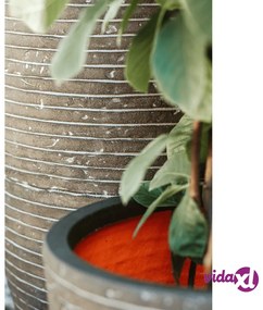 Capi Vaso Nature Row Quadrato 40x40x40 cm Verde Oliva