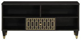 Mobile porta tv 100x33x46 cm in legno massello di mango