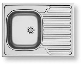 Pyramis 101041501 - Lavello da cucina CORE 80x60 cm satinato