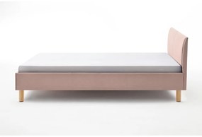 Letto singolo imbottito rosa rete non inclusa 120x200 cm Lena – Meise Möbel