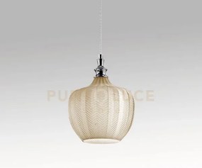 Cleofe s/10 - lampadario sospeso 1 luce attacco e27 in vetro colore...
