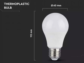 3 PZ Lampada Led E27 A60 9W Bianco Caldo 2700K Bulbo Sfera 806 Lumen SKU-217240