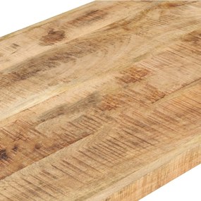 Tavolino da caffè 120x60x40 cm in legno di mango grezzo